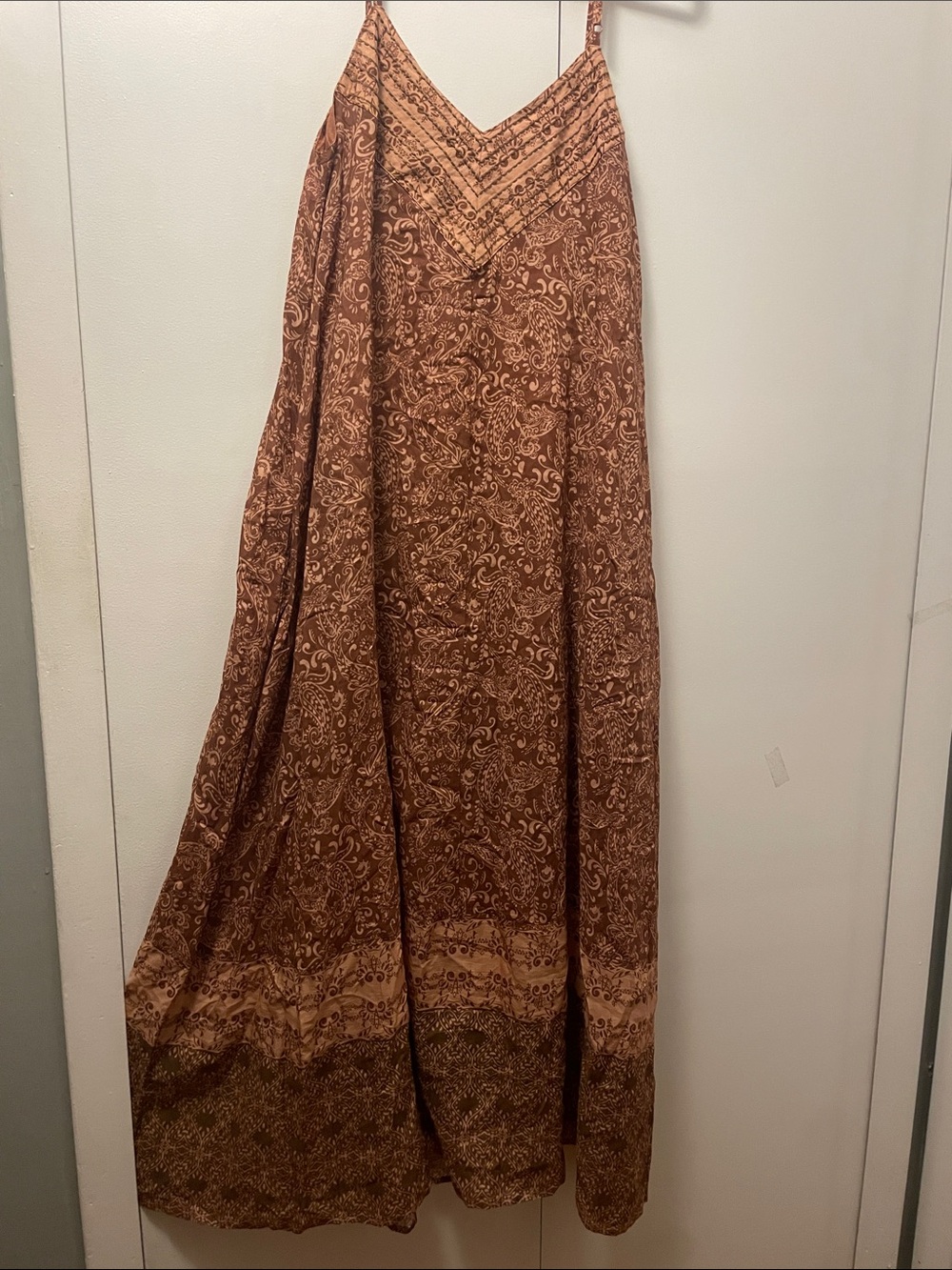 Sanctuary Brown Paisley Maxi Dress